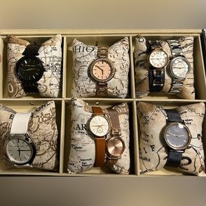 8 Name Brand Women’s Watches selling as a Lot (altogether)